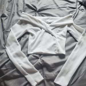 Off shoulder crop top